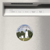 Turks vuurtoren, Maryland Round Magnet (Insitu (Vaatwasser))