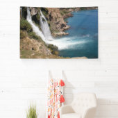 Turks waterval met mediterraan zee spandoek (Insitu)