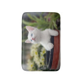Turks White Kitten Badmat (Voorkant Verticaal)