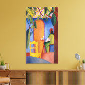 "Turkse afé" van Macke, kunstcanvasafdruk Canvas Afdruk (Insitu (Woonkamer))