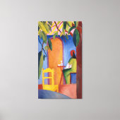 "Turkse afé" van Macke, kunstcanvasafdruk Canvas Afdruk (Voorkant)
