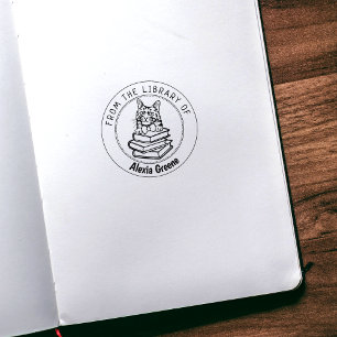 Turkse angora kat, boek uit de bibliotheek van rubberstempel