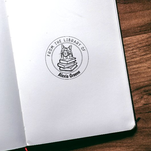 Turkse angora kat, boek uit de bibliotheek van rubberstempel