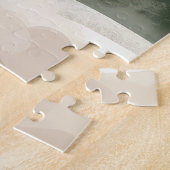 Turkse Angora Kat in Sneeuw Kerstmis Legpuzzel (Zijkant)