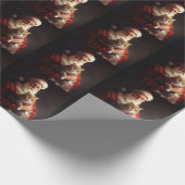 Turkse Angora Kat Sinterklaas Feestelijke Kerstmis Cadeaupapier (Hoek)