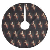 Turkse Angora Kat Sinterklaas Feestelijke Kerstmis Kerstboom Rok (Voorkant)