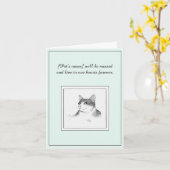 Turkse Angora-sympathiekaart Kaart (Gele Bloem)