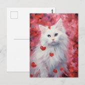 Turkse Angora Valentijnsdag Briefkaart (Voorkant / Achterkant)