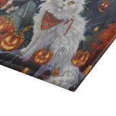 Turkse angorakat Halloween Spoken Snijplank (Hoek)