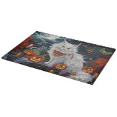 Turkse angorakat Halloween Spoken Snijplank (Hoek)