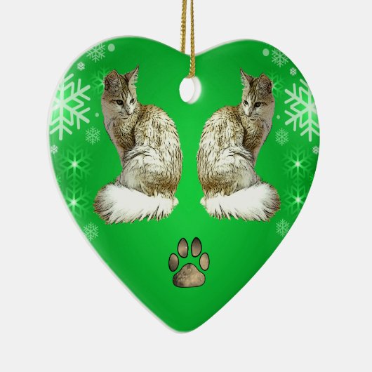 Turkse angorakat keramisch ornament (Rechts)