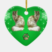 Turkse angorakat keramisch ornament (Voorkant)