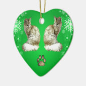 Turkse angorakat keramisch ornament (Links)