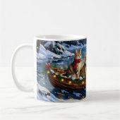 Turkse Angorakat Kerstboot Vakantie Koffiemok (Links)