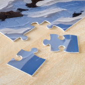 Turkse Angorakat Kerstboot Vakantie Legpuzzel (Zijkant)