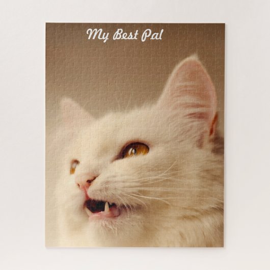 Turkse angorakat. legpuzzel (Verticaal)