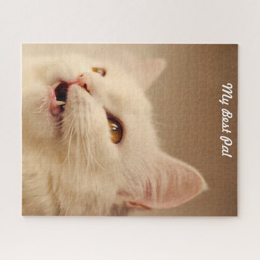 Turkse angorakat. legpuzzel (Horizontaal)