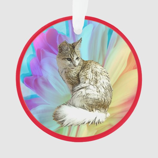 Turkse angorakat ornament (voorkant)