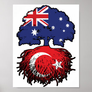 Turkse Australische Australië - boomstammen Poster