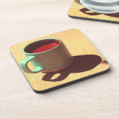 Turkse beker voor de Mok van schuimbekken met koff Bier Onderzetter (Linkerzijde)