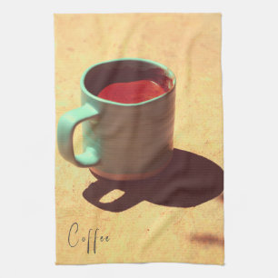 Turkse beker voor de Mok van schuimbekken met koff Theedoek