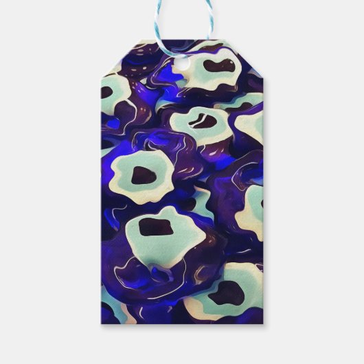 Turkse Boncuk Eye Shaped Amulet Bizarre Art Cadeaulabel (Voorkant)