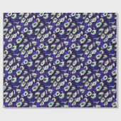 Turkse Boncuk Eye Shaped Amulet Bizarre Art Cadeaupapier (Vlak)