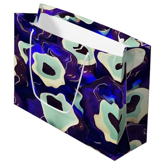 Turkse Boncuk Eye Shaped Amulet Bizarre Art Large Cadeautasje (Voorkant Gekanteld)