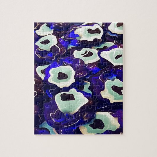 Turkse Boncuk Eye Shaped Amulet Bizarre Art Legpuzzel (Verticaal)
