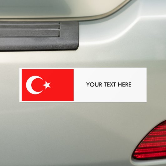 Turkse Bumpersticker VLAG (Op auto)