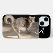 TURKSE CAT MONOGRAM Case-Mate iPhone CASE (Achterkant (horizontaal))