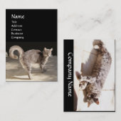 TURKSE CAT MONOGRAM VISITEKAARTJE (Voorkant / Achterkant)