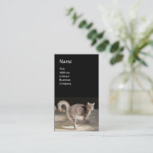 TURKSE CAT MONOGRAM VISITEKAARTJE (Staand voorkant)