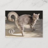 TURKSE CAT MONOGRAM VISITEKAARTJE (Achterkant)