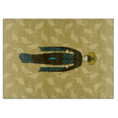 Turkse dame met tulband art nouveau stijl snijplank (Voorkant)