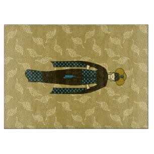 Turkse dame met tulband art nouveau stijl snijplank