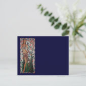 Turkse danser met traditionele kunstachtergrond briefkaart (Staand voorkant)