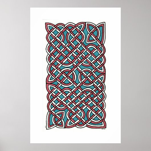 Turkse Delight Knot (verticaal) Poster (Voorkant)