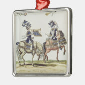 Turkse drummer en trompeter metalen ornament (Links)