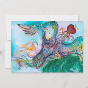 TURKSE FAIRY TALE / FOENIX MET APPEL , blauw Aankondiging