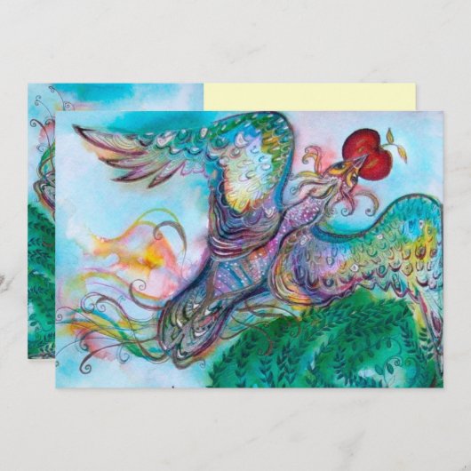 TURKSE FAIRY TALE / FOENIX MET APPEL , wit Aankondiging (Voorkant / Achterkant)