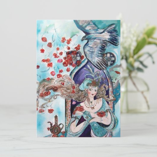 TURKSE FAIRY TALE, helder rood wit Aankondiging (Staand voorkant)