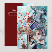 TURKSE FAIRY TALE, helder rood wit Aankondiging (Voorkant / Achterkant)