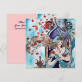 TURKSE FAIRY TALE, helder rood, wit roze Aankondiging (Voorkant / Achterkant)