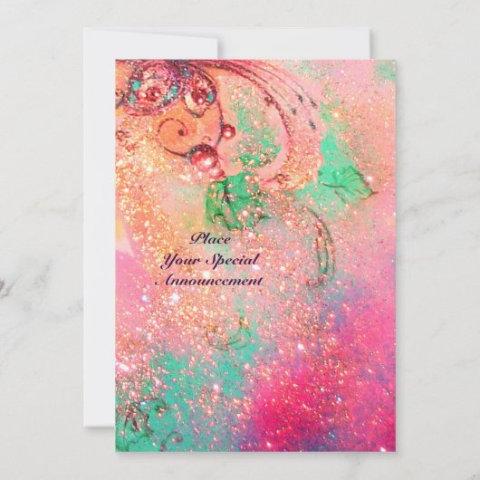 TURKSE FAIRY TALE, heldere rode blauwe roze vonk Aankondiging (Achterkant)