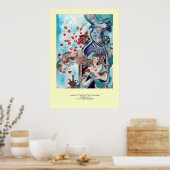 TURKSE FAIRY TALE / PRINCESS, RODE ROSEN EN HAWK POSTER (Keuken)