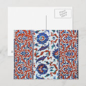 Turkse florale tegels briefkaart (Voorkant / Achterkant)