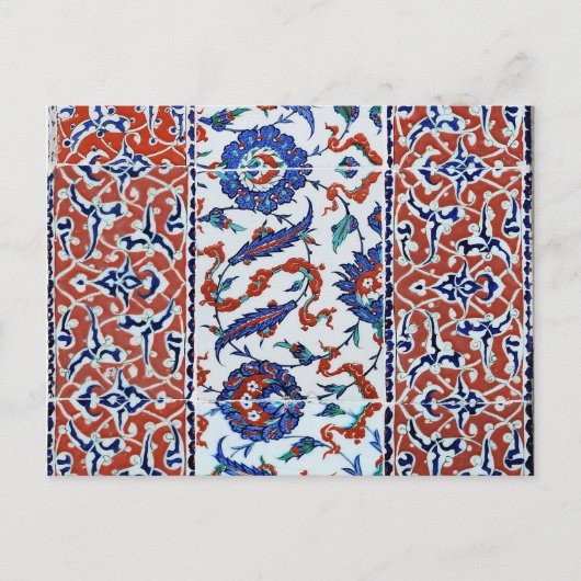 Turkse florale tegels briefkaart (Voorkant)