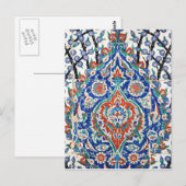 Turkse florale tegels briefkaart (Voorkant / Achterkant)