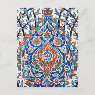 Turkse florale tegels briefkaart